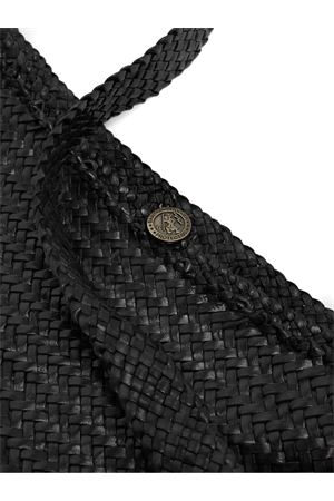 Ars Tote Black Buffalo Calf Leather DRAGON DIFFUSION | 8848BLACK